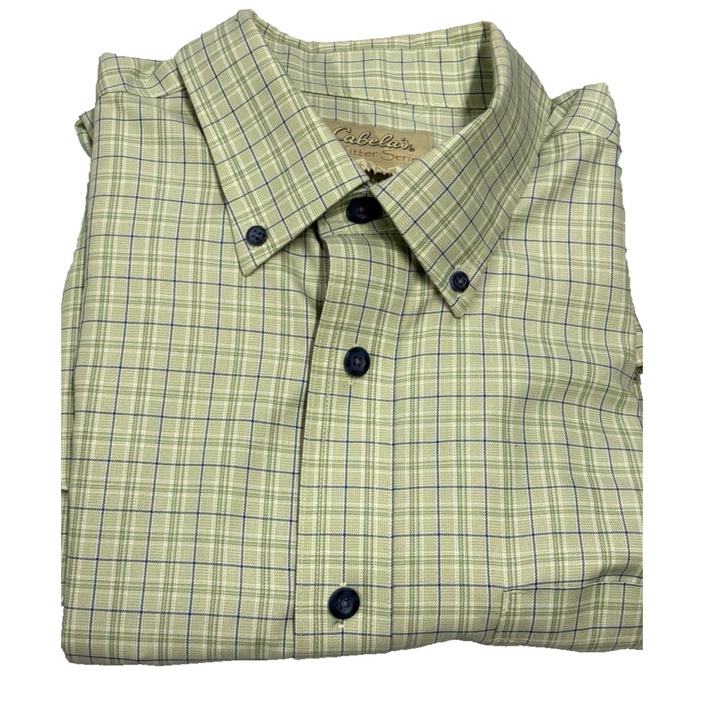 Cabela's -Outfitter Series-Men's-Long Sleeve- Button Up- Shirt Large-Regular Fit